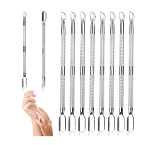 Pousse-cuticules professionnel en acier inoxydable de haute qualité pour manucure et pédicure, modèle 2026, personnalisable, nouveau prix réduit - Product Image 1