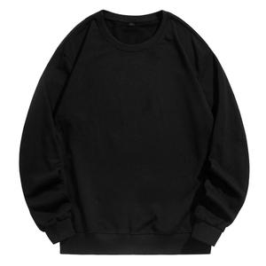 Sweat-shirt unisexe en coton de haute qualité, surdimensionné, taille plus, sweat-shirt à col rond pour femme, sweat-shirt pour homme, broderie personnalisée - Product Image 2
