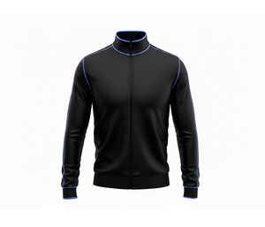 Veste en polyester à fermeture éclair intégrale avec design personnalisé par sublimation, vêtements de course et de fitness, chaude, respirante, séchage rapide |   Tailles Hommes Femmes Jeunes - Product Image 5