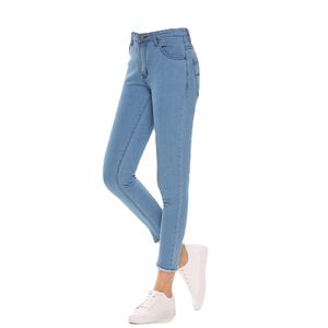 Pantalones Jeans de Mezclilla para Mujer Recién Llegados Casuales Lavados Venta al Por Mayor OEM de Gran Venta Corte Ajustado de Bajo Precio y Calidad de Exportación Personalizados - Product Image 1