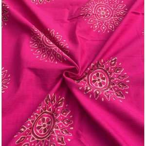 Tela de Algodón Puro con Estampado Floral, Suave y Transpirable, Material de Verano para Kurti, Blusa, Vestido, Camisa, Acolchado y Manualidades - Product Image 5