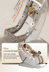 USA magazzino 4D sedia massaggiante a gravità Zero sedie L50 macchina massaggio corpo 135cm SL per la casa - Product Image 3