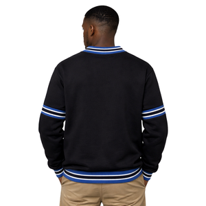 Sweat-shirt à col rond en chenille noir Phi Beta Sigma 1914, vêtements de fraternité grecque avec un design chenille classique, confort et style - Product Image 2