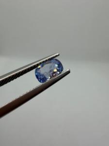 Saphir bleu bleuet naturel, pierre précieuse en vrac, taille coussin longue calibrée 1,15 carat avec jeu de couleurs pour la fabrication de bijoux - Product Image 1