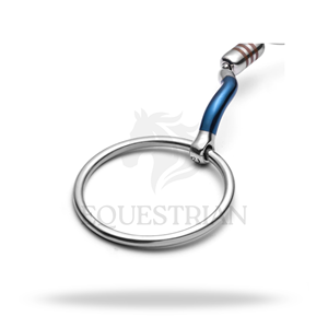 Mors à étrier en fer doux à anneau mobile et capsule à port bas pour l'entraînement et le contrôle équestre - Product Image 4