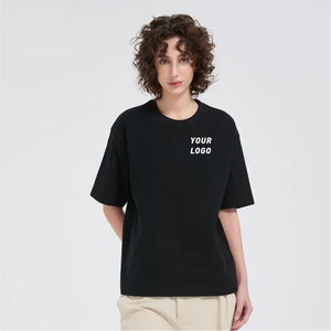 เสื้อยืดสั่งทำ ผ้าฝ้าย 100% พิมพ์โลโก้ฟรีด้านหน้า สำหรับผู้ชายและผู้หญิง แขนปกติ เสื้อยืดทรงทางการ น้ำหนัก 200 กรัม แบบยูนิเซ็กซ์ เนื้อผ้าหนา - Product Image 2