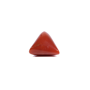 Exquisite 5.85 Carat Oval Cabochon Synthetic Red Coral Loose Gemstone for Fine Jewelry - Product Image 3