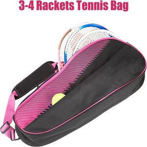 Premium Tennis Racquet Bag with Water Resistant Fabric Dual Side Bottle Holders and Ergonomic Padded Shoulder Straps - Product Image 5