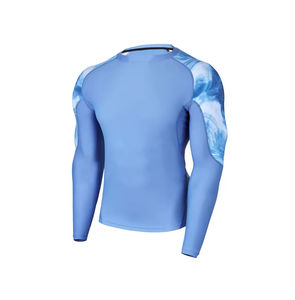 Slim Fit Men Compression Running <b>Shirt</b> Suppliers Long Sleeve Plain Color Gym Compression <b>Shirt</b> Men Rash Guard OEM - Product Image 5