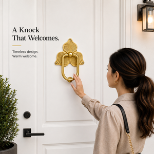 Luxury Brass Sunburst <b>Door</b> <b>Knocker</b> Decorative Vintage <b>Front</b> <b>Door</b> Hardware Elegant Entrance Accent for Homes Villas Hotels Decor - Product Image 2