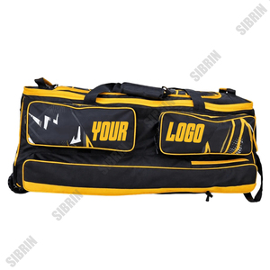 Sac de cricket SIBRIN Premium avec roulettes, grande capacité, tissu résistant à l'eau pour battes, protections et équipement sportif - Product Image 1