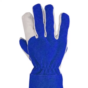 High Quality Canadian Rigger Safety Work Gloves Anti-Slip Anti-Static Comfortable Goat Grain <b>Cow</b> Split Leather Performance - Product Image 6