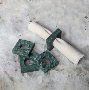 Anneaux de serviette en marbre décoratifs de qualité supérieure, forme ronde, en pierre, vente en gros, fabrication - Product Image 2