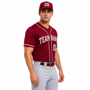 breathable baseball jersey top designed for team training and match day wear with active comfort and a clean sporty style - Product Image 2