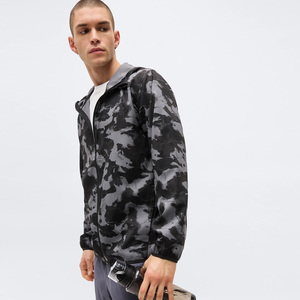 Wholesale Men's Camouflage Print Hooded Soft Shell <b>Jacket</b> Zip Front Water Resistant Regular Fit All Seasons Outdoor Wear - Product Image 3