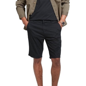 Short Chino de couleur noire unie pour hommes impression personnalisée Bermuda confortable court de haute qualité été Street Wear ceinture taille - Product Image 1