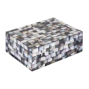 Decorative Oriental Mother of Pearl Mosaic Design <b>Trinket</b> Keepsake <b>Box</b> Rectangular MOP Mosaic Jewelry <b>Box</b> Set Stackable <b>Box</b> - Product Image 6