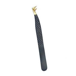 Juego de Pinzas para Extensión de Pestañas, Pinzas de Volumen con Punta de Fibra, Puntas Curvas y Anguladas de Precisión, Profesionales - Product Image 3