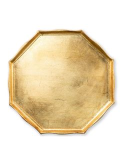 Ensemble de plateaux décoratifs en forme de feuille dorée, faits à la main, en métal poli, motif végétal, style glamour, assiettes et plats - Product Image 5