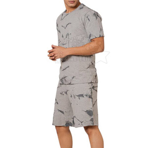 Conjunto Corto para Hombre, Corte Moderno, Transpirable, 100% Algodón, Diseño Elegante, Atuendo de Verano, Corte Relajado - Product Image 2