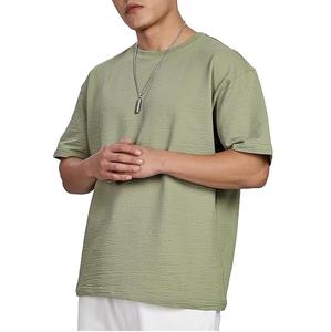 T-shirt d'été personnalisé pour homme, manches courtes, coupe lourde, épaules tombantes, grande taille, en coton, surdimensionné, vente en gros - Product Image 6