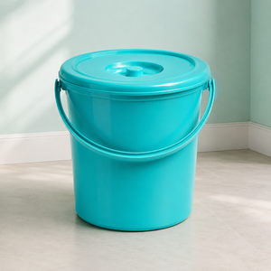 Eco Friendly 16 Litre PP Leak Proof Plastic Handle <b>Bucket</b> <b>with</b> <b>Lid</b> for Multipurpose Use in Sustainable Living and Small Spaces - Product Image 5