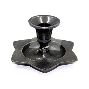 Home Decoration Aluminium Home Decor <b>Candle</b> Holders <b>Candle</b> Stand Rough Nickel Black Handmade <b>Bulk</b> - Product Image 1