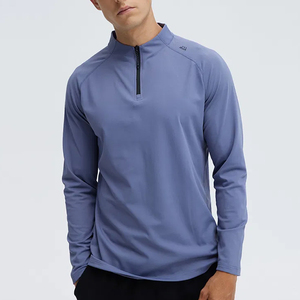 Bulk Discount Custom Printed Athletic Quarter Zip <b>Running</b> Gym Track <b>Jacket</b> Quick Dry <b>Lightweight</b> - Product Image 1