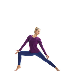 Haut de yoga court à manches longues pour femme, coupe ajustée, col rond, respirant, antibactérien, écologique, séchage rapide, personnalisé - Product Image 3
