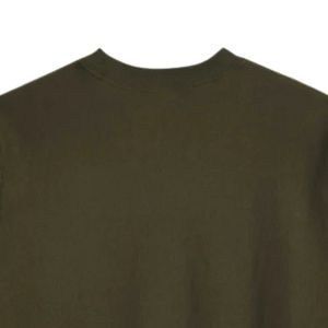 เสื้อสเวตเชิ้ตคอกลมสีเขียวมะกอกสำหรับผู้ชาย ผ้าฝ้ายพรีเมียม แขนยาว สวมใส่สบาย เหมาะสำหรับทุกวัน - Product Image 4