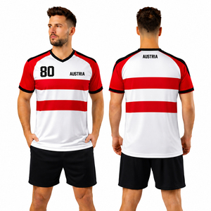Camiseta Deportiva Personalizada Sublimada Estilo Austria para Hombre, Transpirable, de Secado Rápido, en Poliéster, para Equipos - Product Image 1