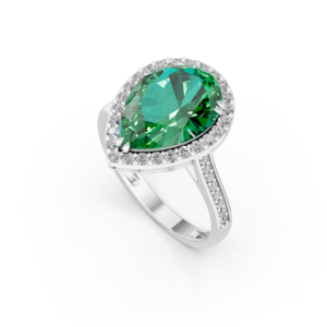 Anillo de Plata 925 con Diamante de Laboratorio para Mujer, Certificado IGI, RJC, ODM, OEM, Fabricante Ético, Venta al Por Mayor E201345 - Product Image 1