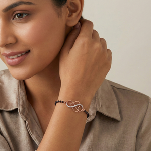 Pulsera de Oro Rosa con Diamante Natural de 0.10 Quilates, Color H I, Corte Brillante Redondo, Claridad VS SI, Certificado IGI - Product Image 1