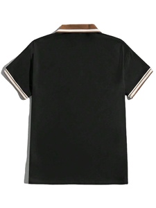 เสื้อโปโลของผู้ชายทรงคลาสสิกการผสมผสานสไตล์สวมใส่สบายและความอเนกประสงค์ที่ทำจากผ้าฝ้ายระบายอากาศได้ดีเยี่ยม - Product Image 3