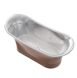 Bañera Independiente Ovalada de Cobre Puro Hecha a Mano con Acabado Niquelado de Alta Calidad y Acabado Brillante, la Más Demandada - Product Image 3