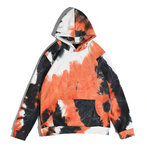 Vente en gros : Sweat à capuche coupe-vent tie-dye de qualité supérieure, 100 % coton, avec col à capuche, idéal pour l'hiver, pour hommes, service OEM disponible - Product Image 5
