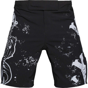 Pantalones Cortos de MMA Unisex Hechos a Medida, Sublimación OEM, Impresión Completa, Artes Marciales, Poliéster, Secado Rápido, Venta al Por Mayor de Fábrica, Largo hasta la Rodilla, Cintura Media - Product Image 3