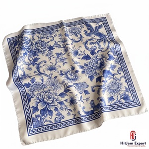 Custom Printed Square <b>Scarf</b> Women Lightweight Soft Fabric Fashion Head <b>Scarf</b> OEM ODM Manufacturer Taiwan Custom Fabric Products - Product Image 5
