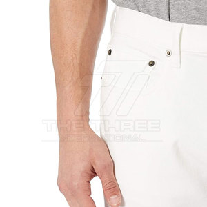 Pantalones Vaqueros de Primera Calidad, 100% Algodón, Tejido de Punto, Corte Recto, Ligeros, Cintura Media, Ajuste Relajado, Elegantes, Cómodos, para Uso Diario, Casuales - Product Image 6