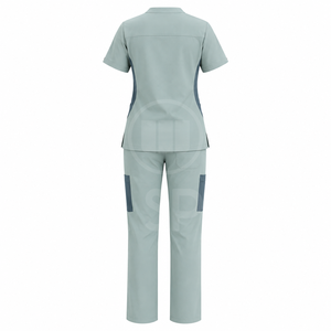 Custom Breathable Unisex Medical <b>Scrub</b> Sets Needle Detection Seamless Fusing Polyester/Cotton Twill Fabric Nursing OEM Service - Product Image 3