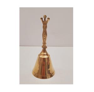Campana de Mano de Latón de Lujo, Campana Decorativa para Templo, Culto, Oración, Ceremonia y Decoración Elegante para el Hogar - Product Image 1