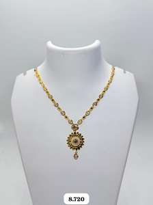 Cadena de Oro Sólido de 22K Estilo París, Collar Clásico de Eslabones para Hombre y Mujer, Unisex, Oro Amarillo, Joyería Fina para Uso Diario, Regalo para Bodas y Fiestas - Product Image 3