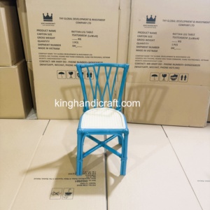 Silla Infantil de Mimbre Hecha a Mano Personalizada, Silla de Fiesta para Niños de Ratán Natural, Muebles para Eventos al por Mayor, Proveedor de Vietnam - Product Image 3
