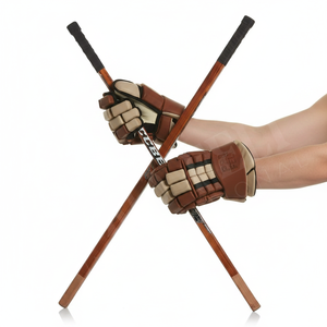Vente chaude Gants de hockey sur glace personnalisés en matériaux de qualité, équipement de protection professionnel pour hommes, gants rembourrés pour la manipulation de la crosse, entraînement OEM ODM - Product Image 2