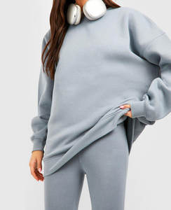 Venta al por mayor de ropa deportiva con logotipo personalizado Sudadera con capucha Ropa de entrenamiento y jogging Chándales Jogger Mujeres Conjuntos de 2 piezas Trajes de chándal Conjunto de motorista - Product Image 3