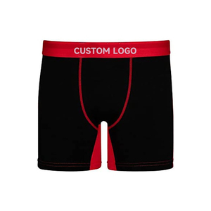 <b>Men</b> Solid Color Mid-Rise Boxer Briefs 100% <b>Silk</b> Knitted Breathable Quick Dry <b>Underwear</b> with Waist Logo - Product Image 2