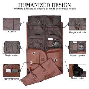 NESTA <b>SPORTS</b> Unisex Genuine Leather Duffel <b>Bag</b> Large Capacity Waterproof Crossbody Sling <b>Bag</b> Lightweight Formal Travel <b>Bag</b> - Product Image 5