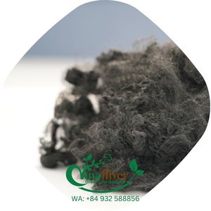 เส้นใยโพลีเอสเตอร์รีไซเคิล Vinafiber 6D SD สีดำ เกรด GRS ทนไฟ ใช้สำหรับแผ่นรองที่นอน ผ้าไม่ทอ - Product Image 6