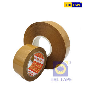 Cinta de Embalaje Transparente Marrón de una Sola Cara, Venta al por Mayor de Fábrica, Rollo Jumbo de BOPP Resistente al Calor, Autoadhesiva con Acrílico de Fusión en Caliente - Product Image 1