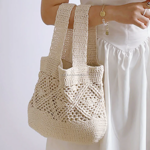 Sustainable Pattern Luxury Women Handmade <b>Crochet</b> <b>Bag</b> Knitting <b>Crochet</b> <b>Bag</b> Wholesale Factory Direct From India - Product Image 4